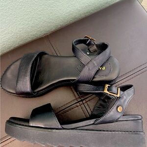Portland Leather Wedge Sandals